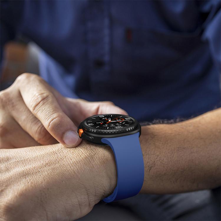 Pulseira de Relógio em Silicone de Cor Sólida e Lisa, Para Samsung Galaxy Watch8 / Watch8 Classic