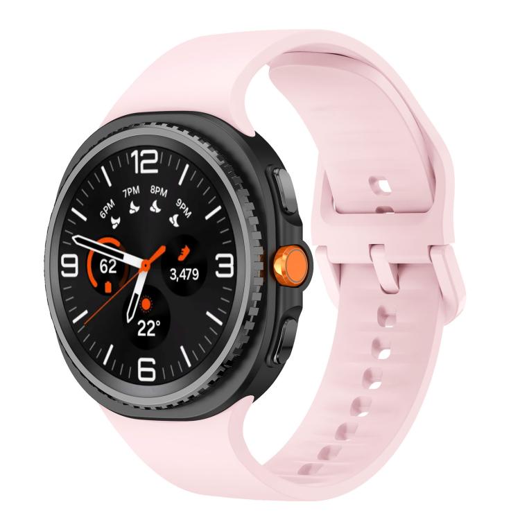 Pulseira de Relógio em Silicone de Cor Sólida e Lisa, Para Samsung Galaxy Watch8 / Watch8 Classic