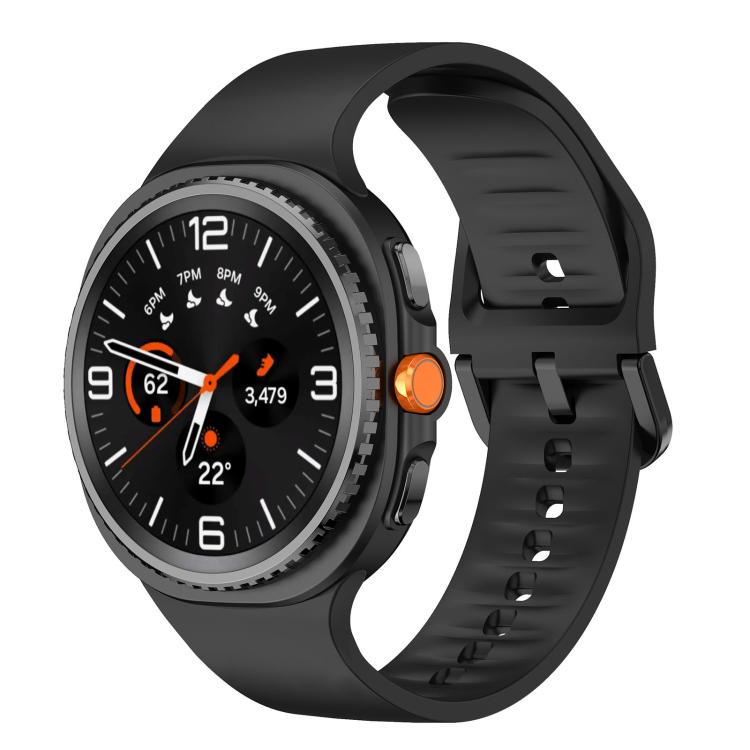 Pulseira de Relógio em Silicone de Cor Sólida e Lisa, Para Samsung Galaxy Watch8 / Watch8 Classic