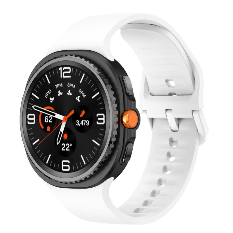 Pulseira de Relógio em Silicone de Cor Sólida e Lisa, Para Samsung Galaxy Watch8 / Watch8 Classic