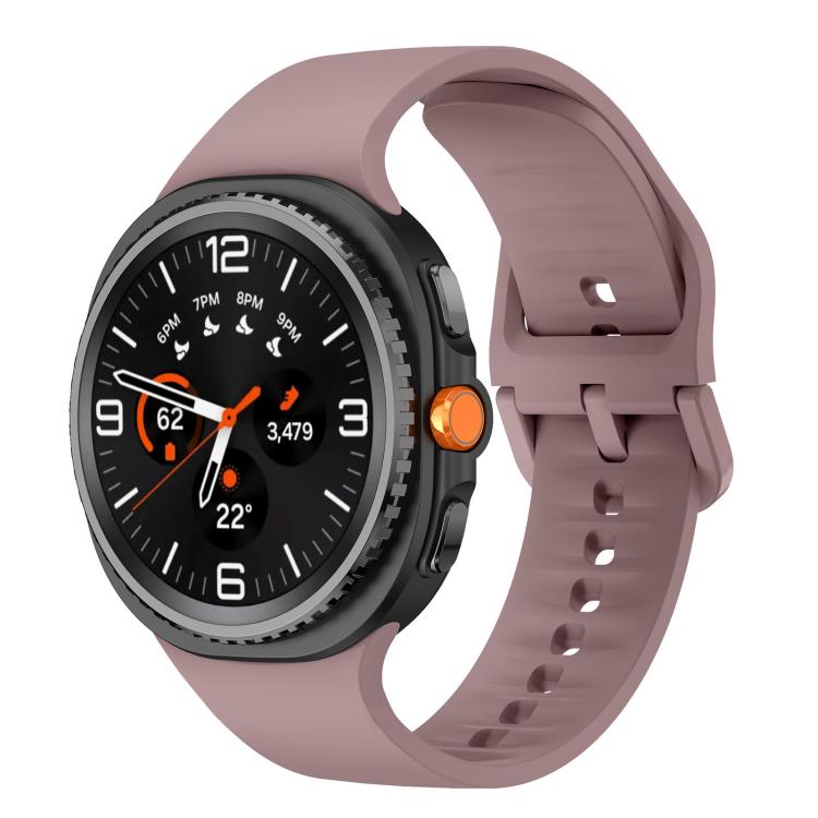 Pulseira de Relógio em Silicone de Cor Sólida e Lisa, Para Samsung Galaxy Watch8 / Watch8 Classic