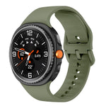 Pulseira de Relógio em Silicone de Cor Sólida e Lisa, Para Samsung Galaxy Watch8 / Watch8 Classic
