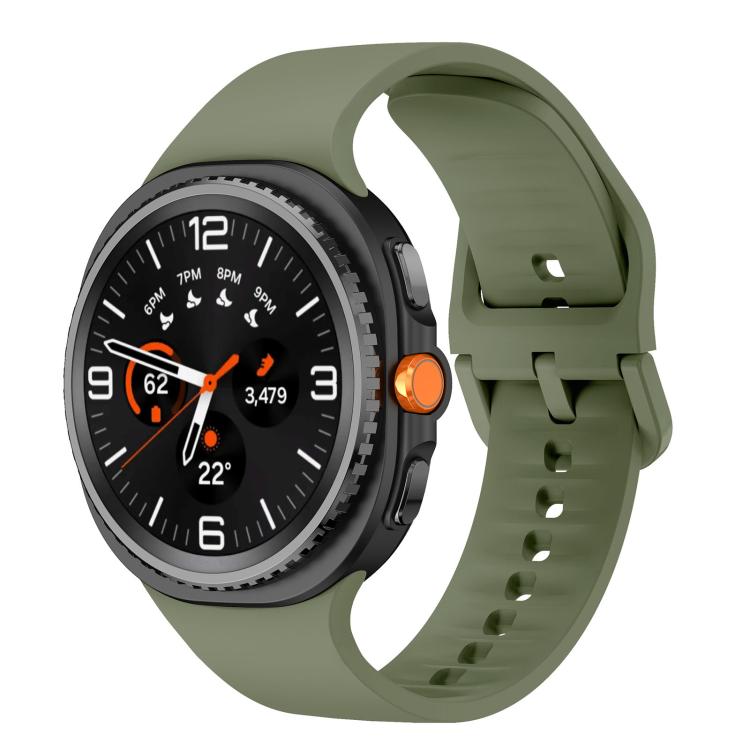 Pulseira de Relógio em Silicone de Cor Sólida e Lisa, Para Samsung Galaxy Watch8 / Watch8 Classic
