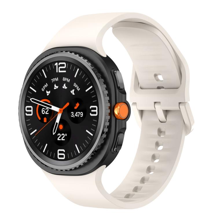 Pulseira de Relógio em Silicone de Cor Sólida e Lisa, Para Samsung Galaxy Watch8 / Watch8 Classic
