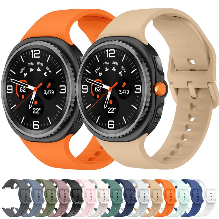 Pulseira de Relógio em Silicone de Cor Sólida e Lisa, Para Samsung Galaxy Watch8 / Watch8 Classic