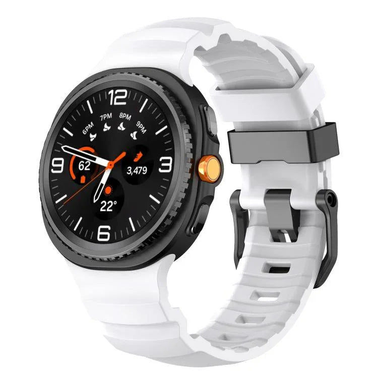 Pulseira de Relógio Desportiva em Silicone com Fivela Preta, Para Samsung Galaxy Watch8 / Watch8 Classic