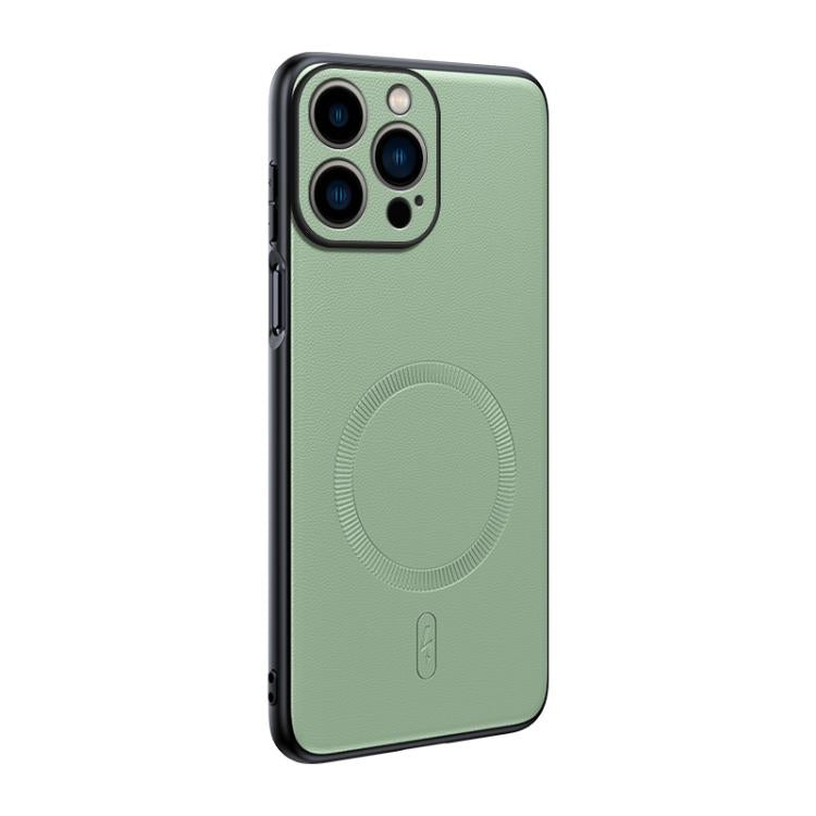 Capa para telemóvel em pele lisa com MagSafe e proteção anti-impactos, Para iPhone 15, Para iPhone 14 Plus, Para iPhone 14, Para iPhone 14 Pro, Para iPhone 14 Pro Max, Para iPhone 13 Pro Max, Para iPhone 13 Pro, Para iPhone 13