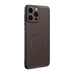 Capa para telemóvel em pele lisa com MagSafe e proteção anti-impactos, Para iPhone 15, Para iPhone 14 Plus, Para iPhone 14, Para iPhone 14 Pro, Para iPhone 14 Pro Max, Para iPhone 13 Pro Max, Para iPhone 13 Pro, Para iPhone 13