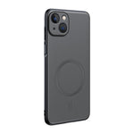 Capa para telemóvel em pele lisa com MagSafe e proteção anti-impactos, Para iPhone 15, Para iPhone 14 Plus, Para iPhone 14, Para iPhone 14 Pro, Para iPhone 14 Pro Max, Para iPhone 13 Pro Max, Para iPhone 13 Pro, Para iPhone 13
