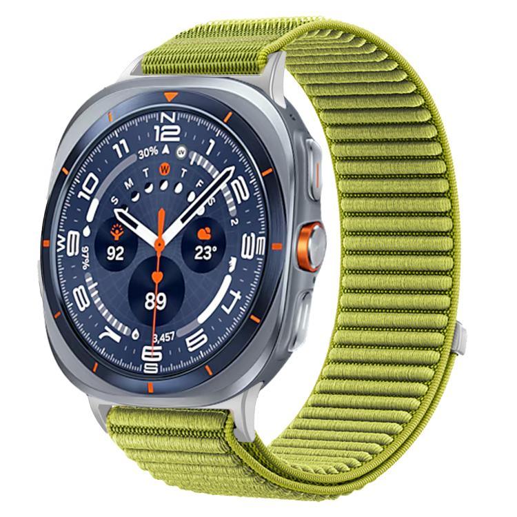 Pulseira de Relógio em Nylon Trançado com Fecho de Gancho e Argola e Interface Metálica, Para Samsung Galaxy Watch Ultra 47mm / Ultra 2025
