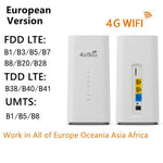 CPF101-E8 Roteador 4G LTE para Escritório em Casa com Cartão SIM, Hotspot WiFi Móvel com 3 Portas LAN, Versão Eurasiana, Ficha EUA, Ficha UE