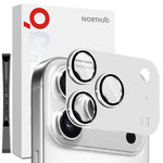 Película de vidro temperado para proteção da lente traseira da câmara com veias CD NORTHJO, para iPhone 17 Pro Max, para iPhone 17 Pro