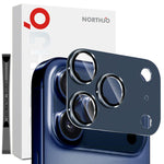 Película de vidro temperado para proteção da lente traseira da câmara com veias CD NORTHJO, para iPhone 17 Pro Max, para iPhone 17 Pro
