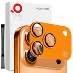 Película de vidro temperado para proteção metálica da lente da câmara com acabamento mate NORTHJO, para iPhone 17 Pro Max, para iPhone 17 Pro