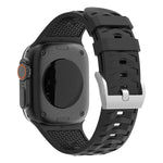 Bracelete em Silicone Bicolor com Textura de Pneu, Para Apple Watch 46mm / 49mm / 45mm / 44mm, Para Apple Watch 42mm / 41mm / 40mm / 38mm