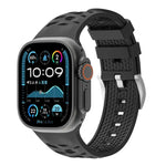 Bracelete em Silicone Bicolor com Textura de Pneu, Para Apple Watch 46mm / 49mm / 45mm / 44mm, Para Apple Watch 42mm / 41mm / 40mm / 38mm