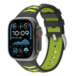 Bracelete em Silicone Bicolor com Textura de Pneu, Para Apple Watch 46mm / 49mm / 45mm / 44mm, Para Apple Watch 42mm / 41mm / 40mm / 38mm