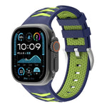 Bracelete em Silicone Bicolor com Textura de Pneu, Para Apple Watch 46mm / 49mm / 45mm / 44mm, Para Apple Watch 42mm / 41mm / 40mm / 38mm