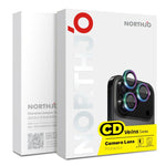 Protetor de Lente de Câmara NORTHJO Anel Metálico CD Filme de Vidro Temperado, Para iPhone 17 Pro / 17 Pro Max