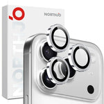 Protetor de Lente de Câmara NORTHJO Anel Metálico CD Filme de Vidro Temperado, Para iPhone 17 Pro / 17 Pro Max