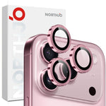 Protetor de Lente de Câmara NORTHJO Anel Metálico CD Filme de Vidro Temperado, Para iPhone 17 Pro / 17 Pro Max