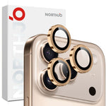 Protetor de Lente de Câmara NORTHJO Anel Metálico CD Filme de Vidro Temperado, Para iPhone 17 Pro / 17 Pro Max