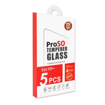 5pcs ENKAY Cola Espessada Sem Borda Branca Filme de Vidro Temperado de Alumínio-Silício, Para iPhone 17 Pro Max, Para iPhone 17 Pro, Para iPhone 17, Para iPhone Air