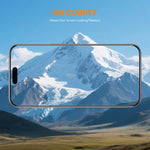 2pcs ENKAY Cola Espessada Sem Borda Branca Filme de Vidro Temperado 9H com Grande Borda Arqueada de Alumínio-Silício, Para iPhone 17 Pro Max, Para iPhone 17 Pro, Para iPhone 17, Para iPhone Air