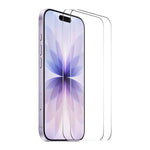 2pcs ENKAY Cola Espessada Sem Borda Branca Filme de Vidro Temperado 9H com Grande Borda Arqueada de Alumínio-Silício, Para iPhone 17 Pro Max, Para iPhone 17 Pro, Para iPhone 17, Para iPhone Air