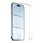 2pcs ENKAY Cola Espessada Sem Borda Branca Filme de Vidro Temperado 9H com Grande Borda Arqueada de Alumínio-Silício, Para iPhone 17 Pro Max, Para iPhone 17 Pro, Para iPhone 17, Para iPhone Air