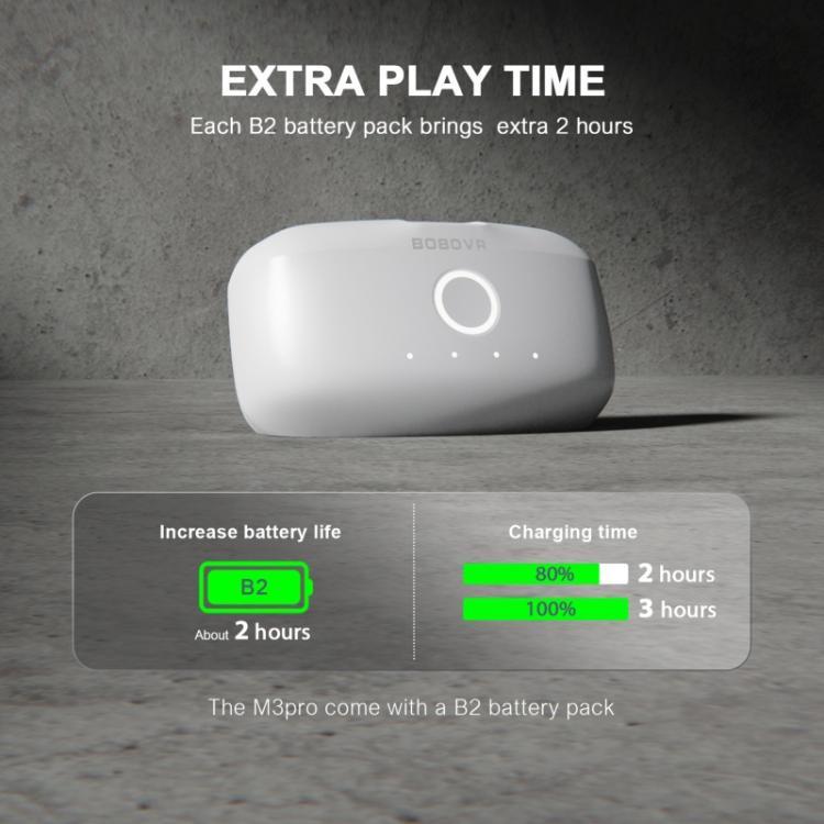 BOBOVR M3 Pro Para Meta Quest 3S / 3 Fita de Cabeça VR com Bateria de 5200mAh, M3 Pro