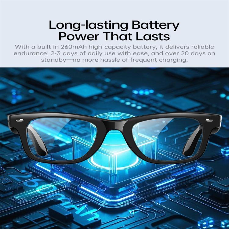 Óculos Inteligentes W300, Suporta Detecção UV Ultravioleta / Tradução Inteligente AI / Chamadas Bluetooth