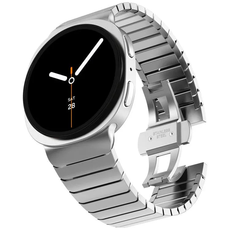 One Beads Butterfly Buckle Titanium Alloy Watch Band, For Samsung Galaxy Watch8 / Watch8 Classic