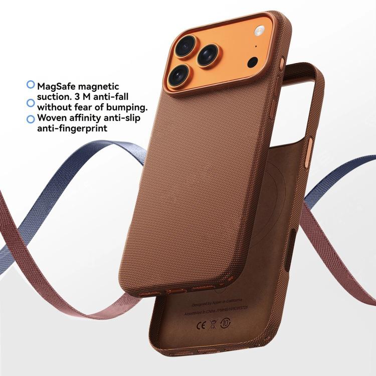 Capa para telemóvel em PC texturizado com MagSafe e design oco, sem botão AI para câmara, Para iPhone 17 Pro Max, Para iPhone 17 Pro, Para iPhone 17