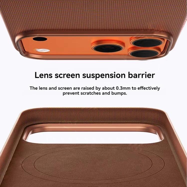 Capa para telemóvel em PC texturizado com MagSafe e design oco, sem botão AI para câmara, Para iPhone 17 Pro Max, Para iPhone 17 Pro, Para iPhone 17