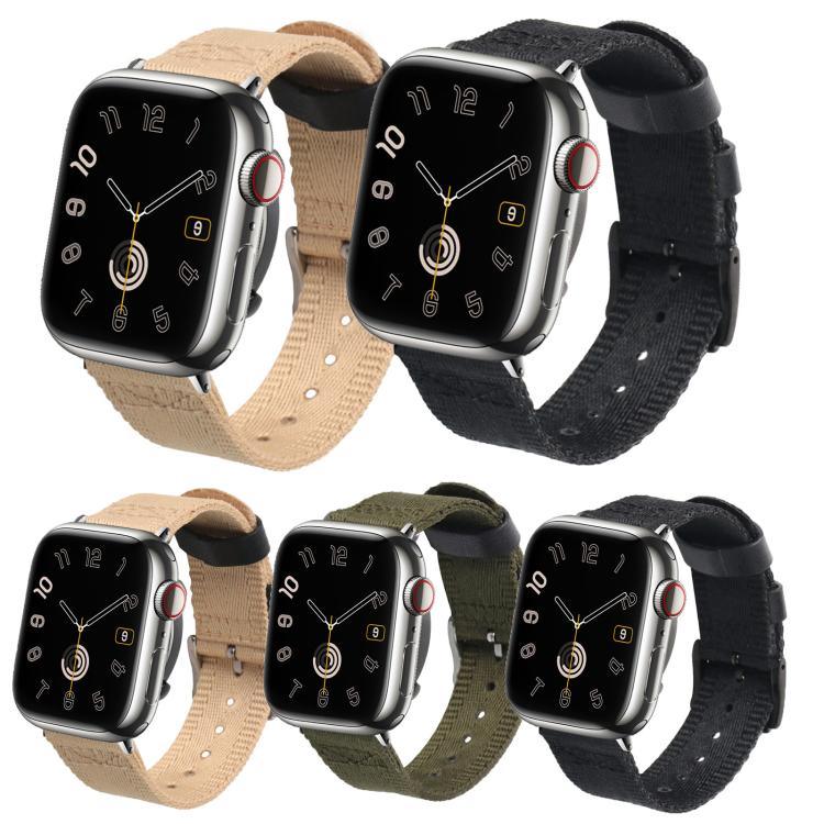 Bracelete em Nylon de Lona Trançada com Fivela de Libertação Rápida, Para Apple Watch 46mm / 49mm / 45mm / 44mm, Para Apple Watch 42mm / 41mm / 40mm / 38mm
