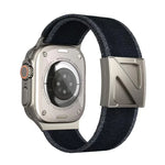 Bracelete em Nylon Bicolor com Fecho Magnético em Forma de Z, Para Apple Watch 46mm / 49mm / 45mm / 44mm, Para Apple Watch 42mm / 41mm / 40mm / 38mm