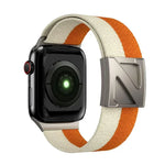 Bracelete em Nylon Bicolor com Fecho Magnético em Forma de Z, Para Apple Watch 46mm / 49mm / 45mm / 44mm, Para Apple Watch 42mm / 41mm / 40mm / 38mm