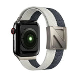 Bracelete em Nylon Bicolor com Fecho Magnético em Forma de Z, Para Apple Watch 46mm / 49mm / 45mm / 44mm, Para Apple Watch 42mm / 41mm / 40mm / 38mm