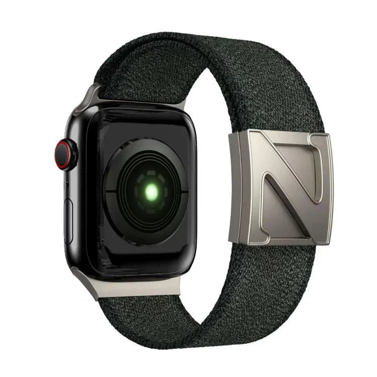 Bracelete em Nylon Bicolor com Fecho Magnético em Forma de Z, Para Apple Watch 46mm / 49mm / 45mm / 44mm, Para Apple Watch 42mm / 41mm / 40mm / 38mm