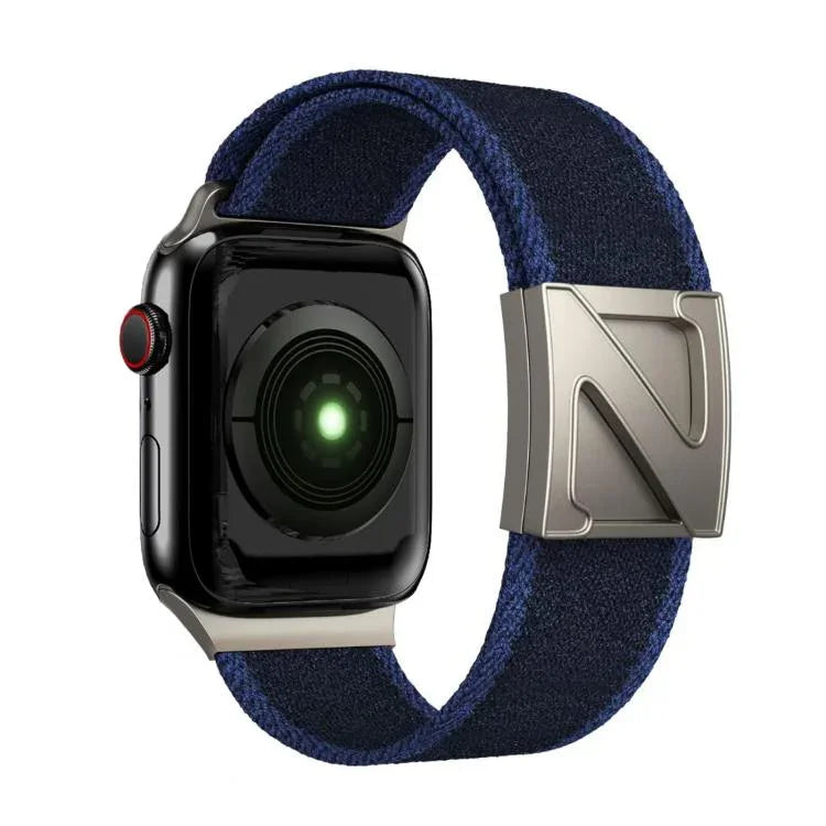 Bracelete em Nylon Bicolor com Fecho Magnético em Forma de Z, Para Apple Watch 46mm / 49mm / 45mm / 44mm, Para Apple Watch 42mm / 41mm / 40mm / 38mm