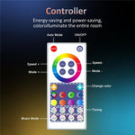 S14 IP65 Impermeável RGBIC WiFi BLE Controlo Remoto por App Luzes de Cordão Inteligentes WiFi 12M 20 Lâmpadas