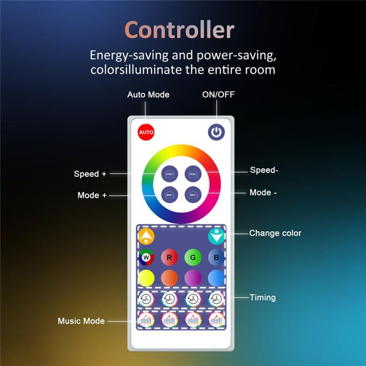 S14 IP65 Impermeável RGBIC WiFi BLE Controlo Remoto por App Luzes de Cordão Inteligentes WiFi 12M 20 Lâmpadas