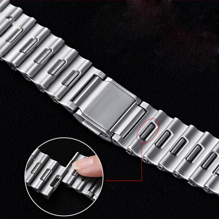 Pulseira de Relógio em Aço Inoxidável com Fecho Magnético Onda do Oceano, para Apple Watch 46mm / 49mm / 45mm / 44mm