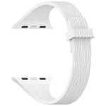 Pulseira de Relógio em Silicone com Fecho Magnético e Textura de Grão de Madeira Água Pequena, para Apple Watch 46mm / 49mm / 45mm / 44mm, para Apple Watch 42mm / 41mm / 40mm / 38mm
