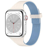Pulseira de Relógio em Silicone com Fecho Magnético e Textura de Grão de Madeira Água Pequena, para Apple Watch 46mm / 49mm / 45mm / 44mm, para Apple Watch 42mm / 41mm / 40mm / 38mm