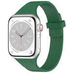 Pulseira de Relógio em Silicone com Fecho Magnético e Textura de Grão de Madeira Água Pequena, para Apple Watch 46mm / 49mm / 45mm / 44mm, para Apple Watch 42mm / 41mm / 40mm / 38mm