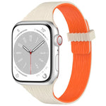 Pulseira de Relógio em Silicone com Fecho Magnético e Textura de Grão de Madeira Água Pequena, para Apple Watch 46mm / 49mm / 45mm / 44mm, para Apple Watch 42mm / 41mm / 40mm / 38mm