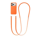 Capa para telemóvel em silicone líquido magnético com animação pop-up e nylon imitação, com tira transversal, Para iPhone 17 Pro Max, Para iPhone 17 Pro, Para iPhone 17