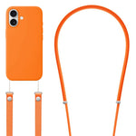 Capa para telemóvel em silicone líquido magnético com animação pop-up e nylon imitação, com tira transversal, Para iPhone 17 Pro Max, Para iPhone 17 Pro, Para iPhone 17